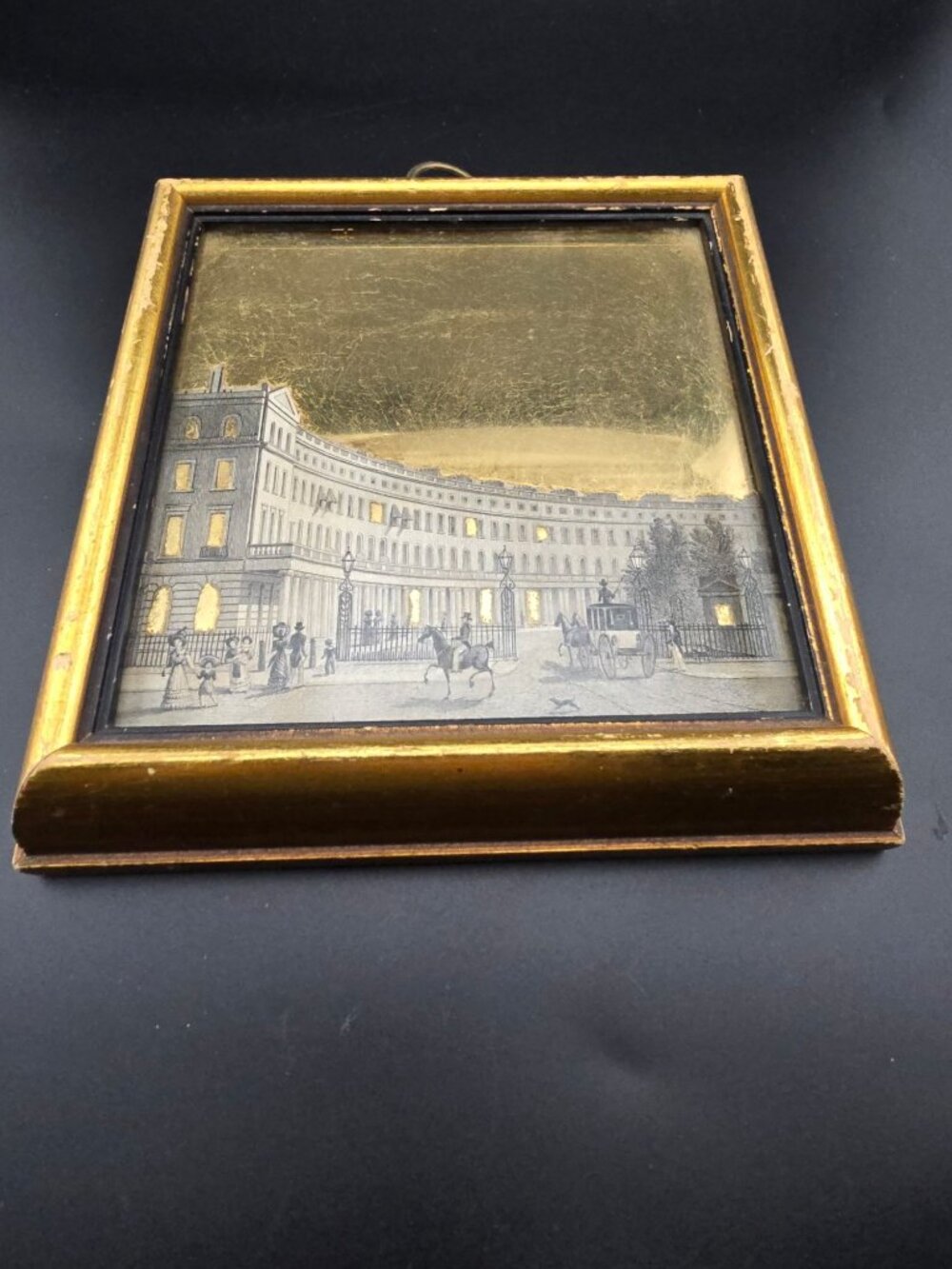 Vintage 1950's Sungott Art Studios Decoupage Framed Artwork Flat Glass READ - Picture 3 of 11